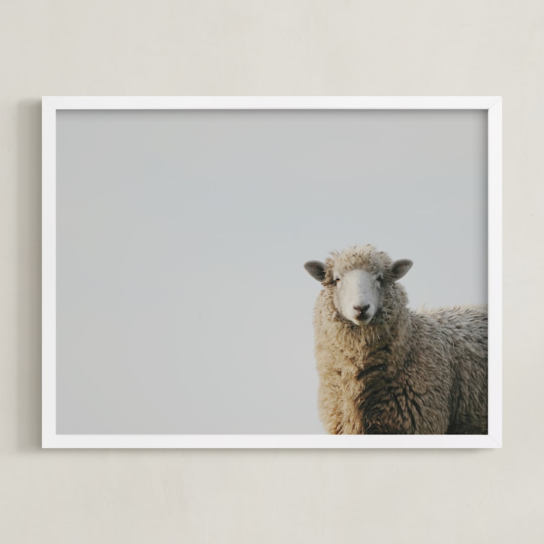 "Uncle Pumblechuck" - Art Print in Ivory by Amy Carroll - Framed