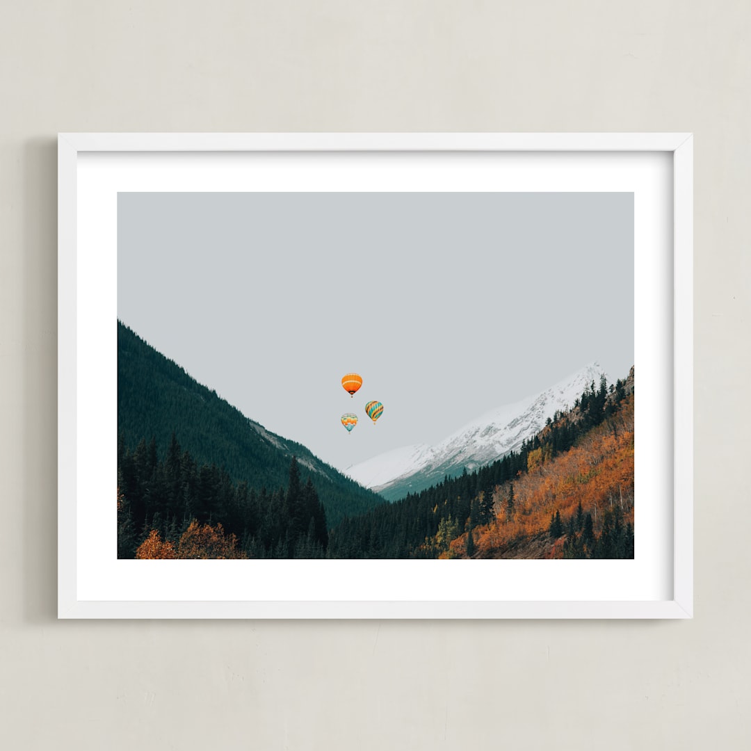 "Above and Beyond" - Art Print in Sky by Irene Suchocki - Framed