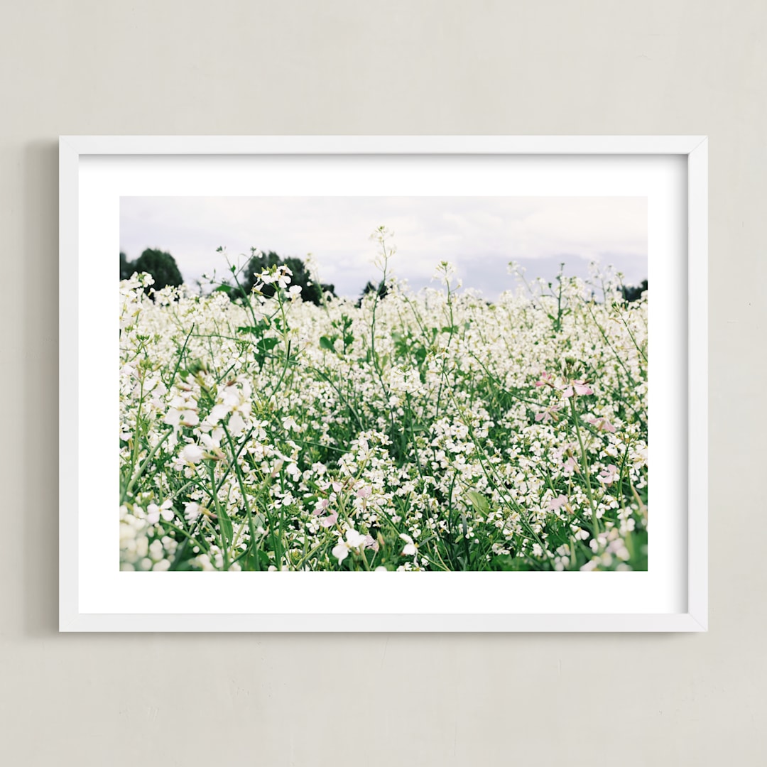 "Dream Field" - Art Print in Garden by Morgan Kendall - Framed