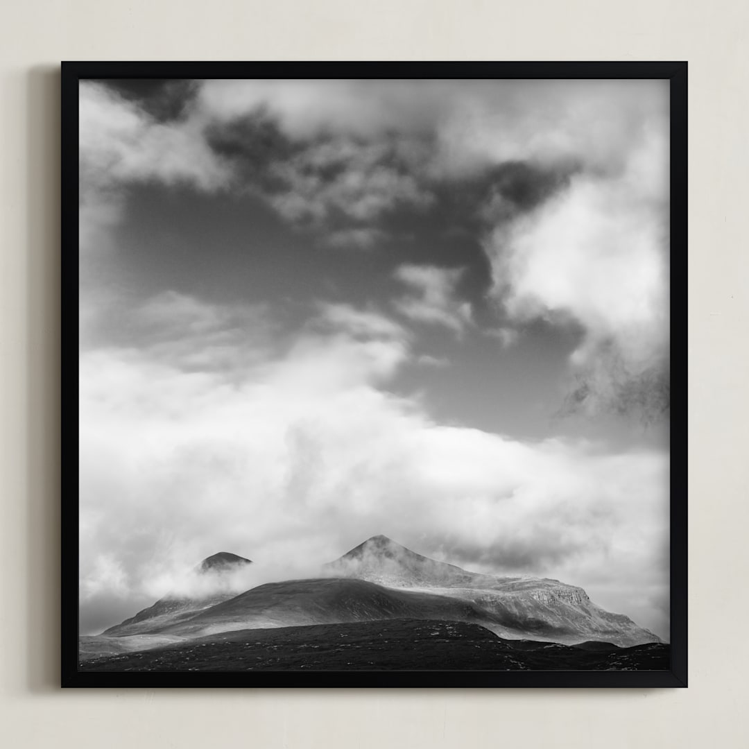 "munro" - Art Print in Ash by Kamala Nahas - Framed