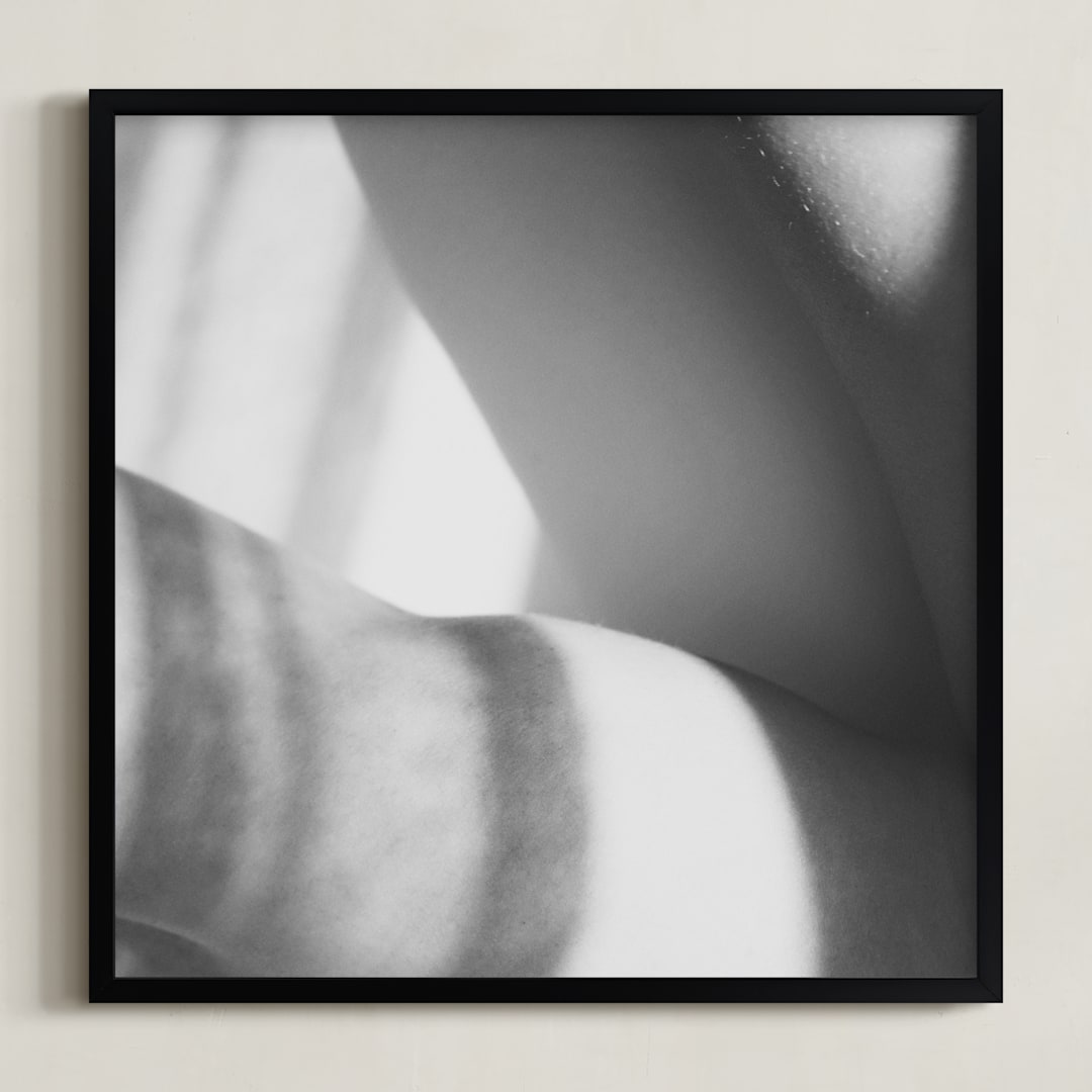 "Basking" - Art Print in Black and white by Catherine Culvenor - Framed