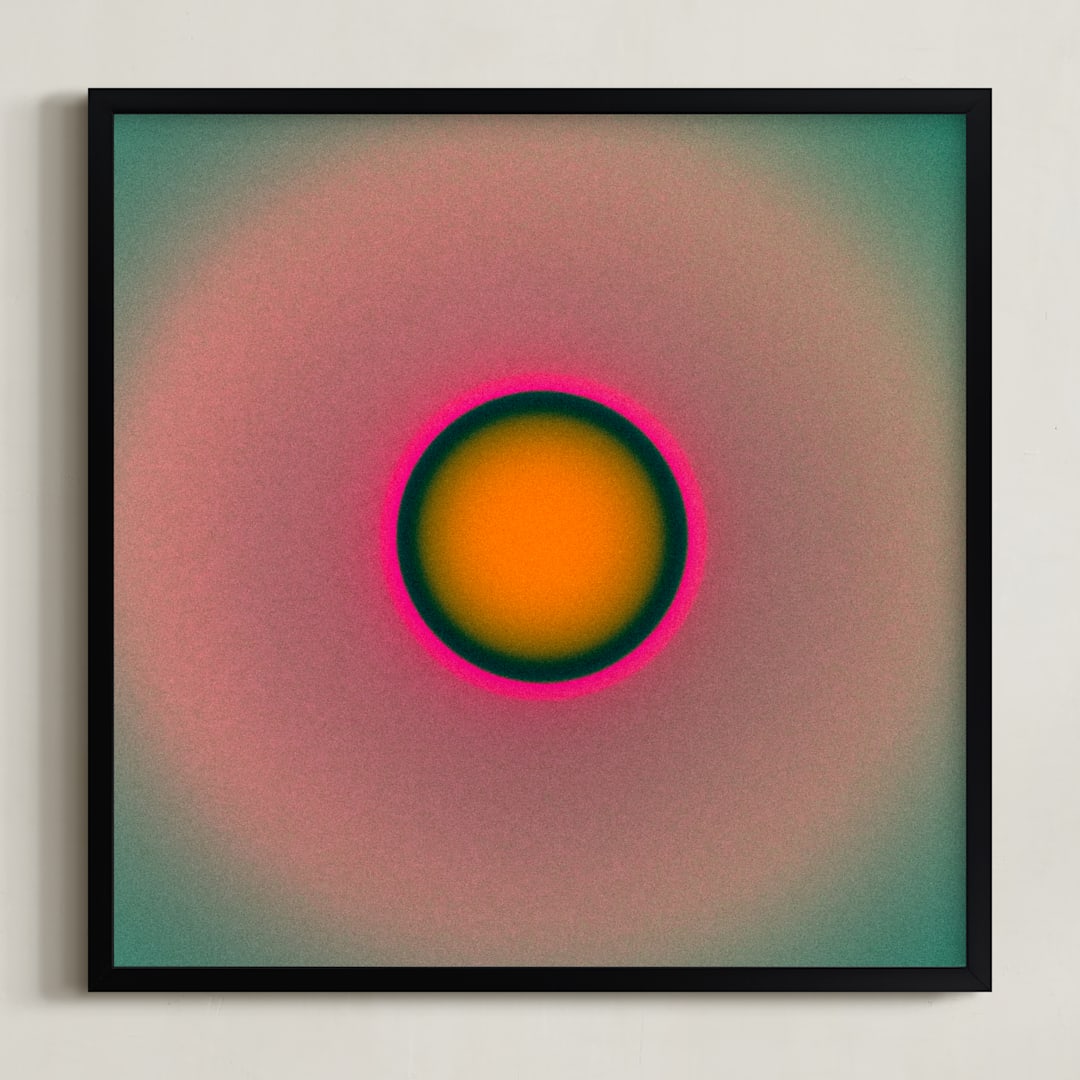 "Sun in the dust. Variations 2" - Art Print in Rainbow Sky by Arash Fattahi Acosta - Framed