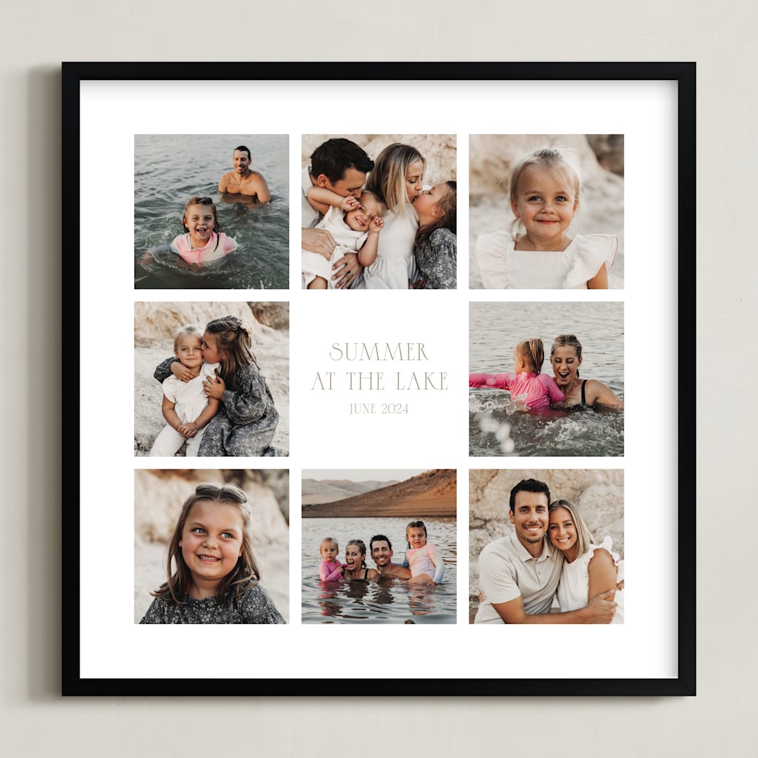 "Eight Photo: Square Framed Photo" - Framed Photo in Taupe by Up Up Creative - Framed