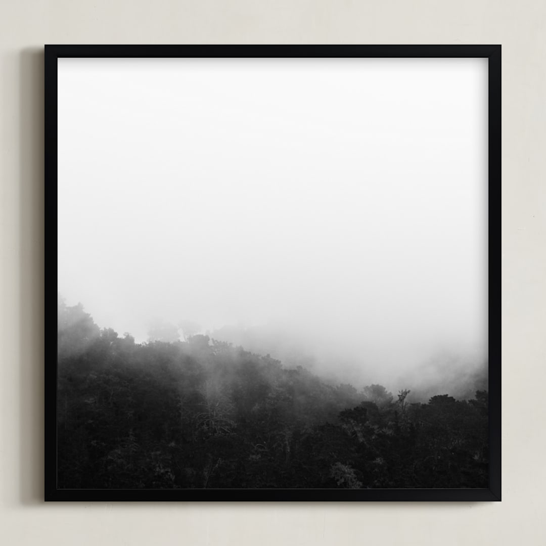"Bewilder" - Art Print in Black and White by Jessica C Nugent - Framed