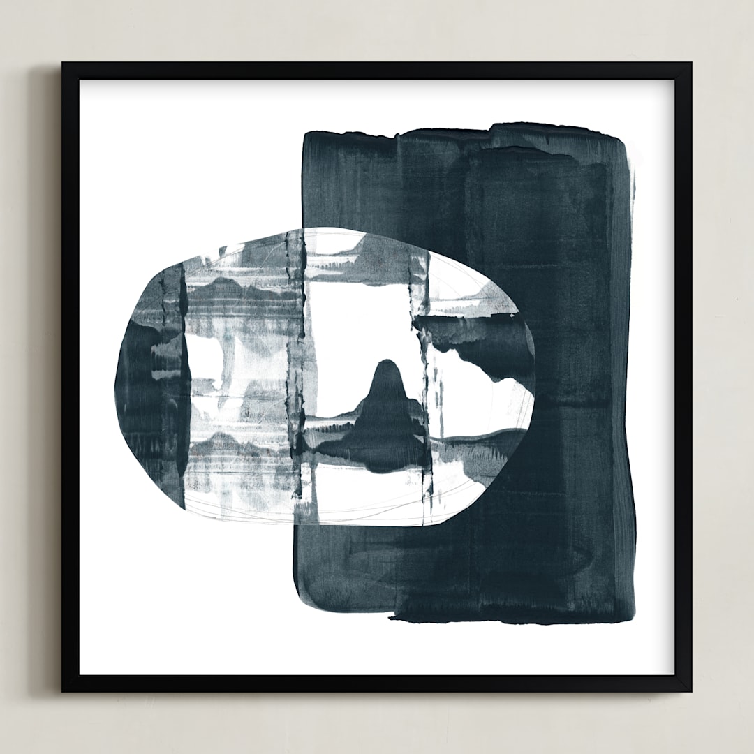 "Night" - Art Print in Indigo by Lorent and Leif - Framed