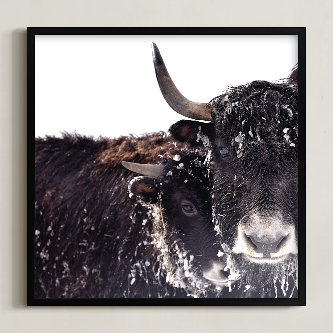 "Forever" - Art Print in Deep Browns by Leslie Le Coq - Framed