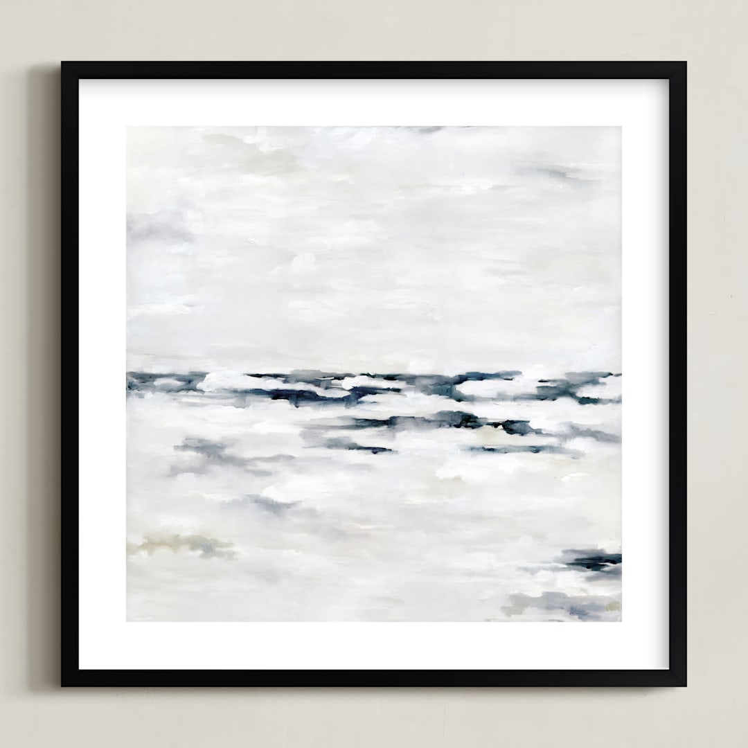 "Cool Sandstone" - Art Print in Ivory by Nicoletta Savod - Framed