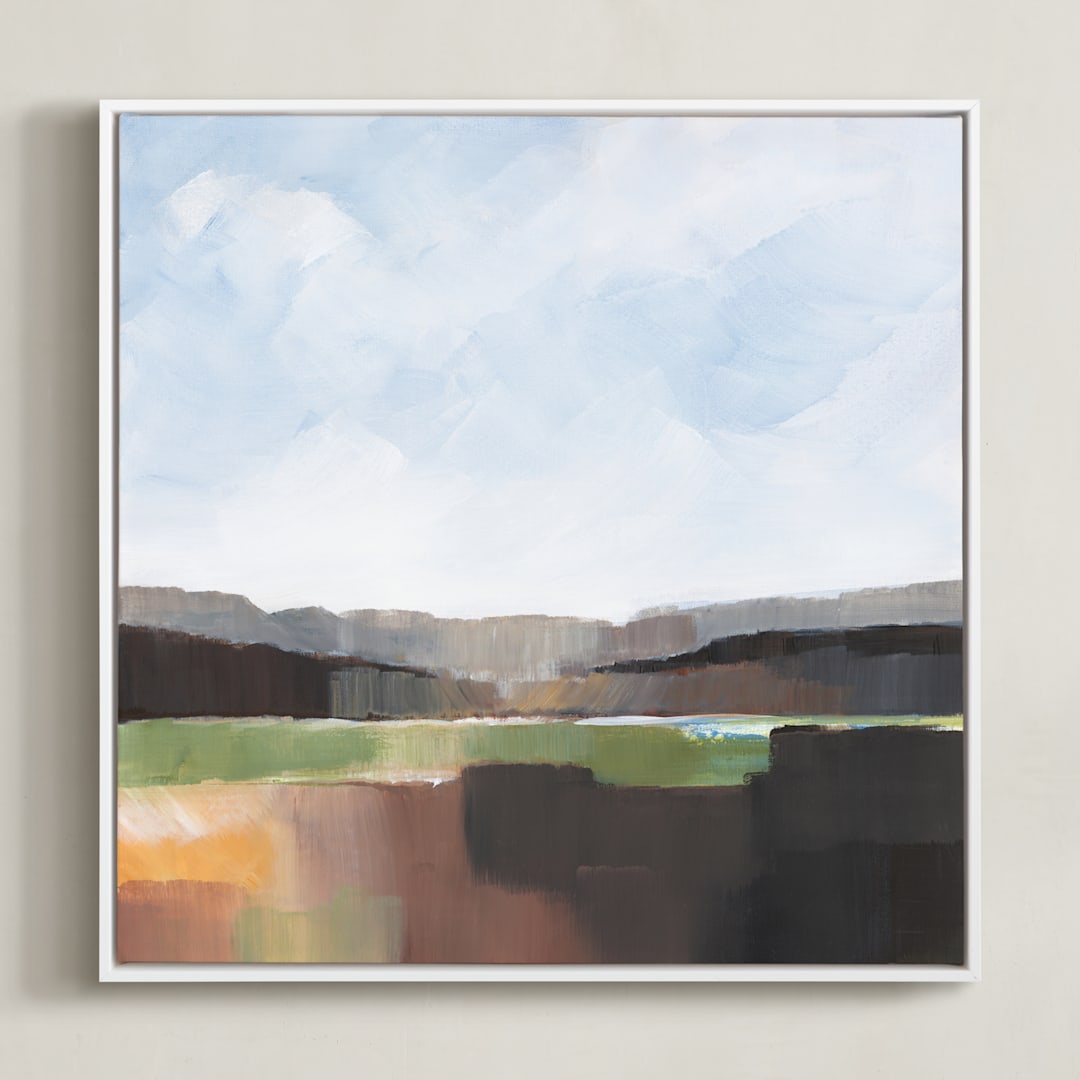 "The Isle of Green Lands II" - Art Print in Land of Green by AlisonJerry - Framed Canvas