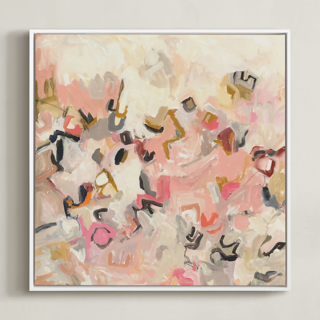 "Symbols" - Art Print in light by Svitlana Martynjuk - Framed Canvas