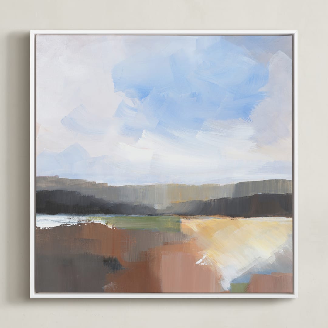 "The Isle of Green Lands I" - Art Print in Land of Green by AlisonJerry - Framed Canvas