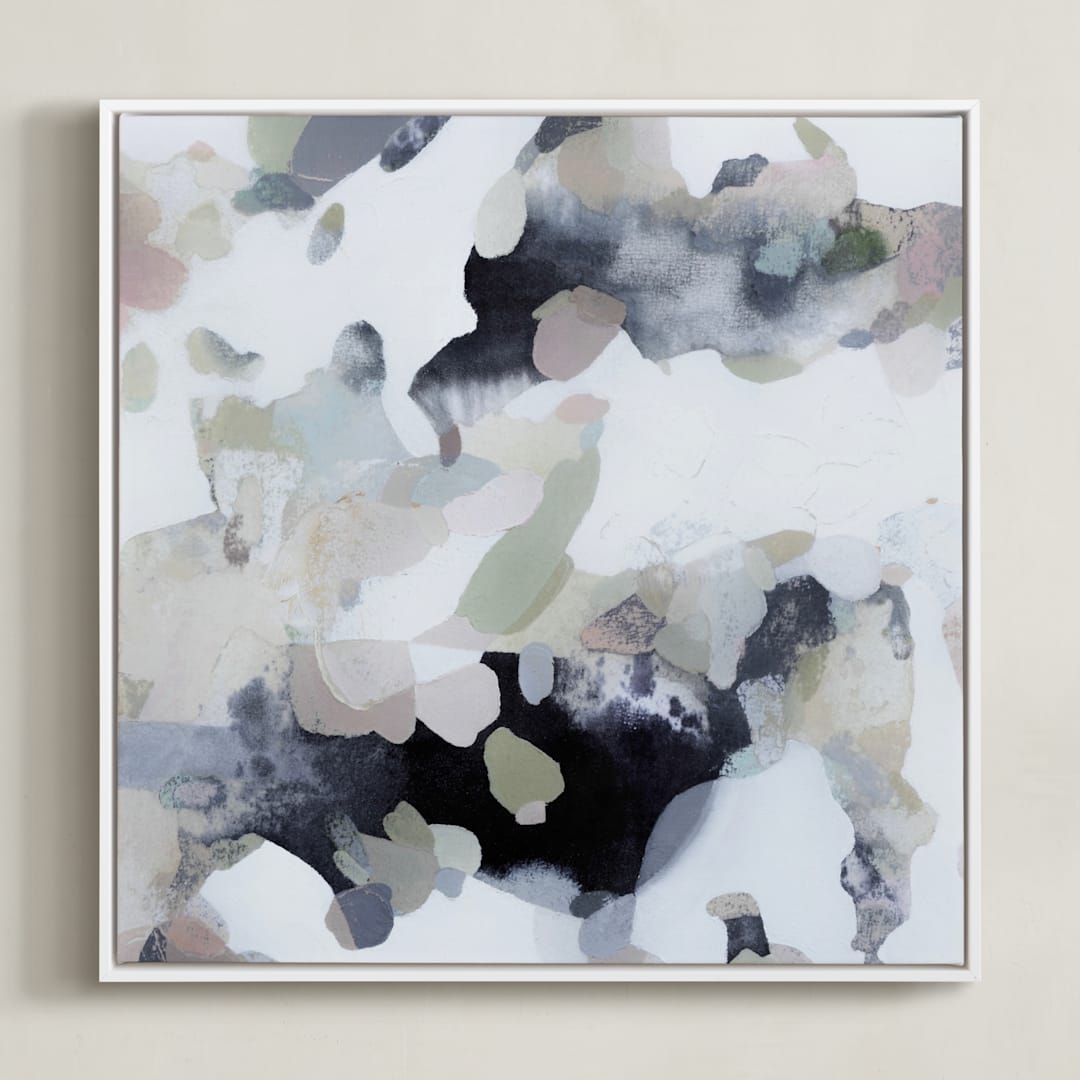 "Old-New" - Art Print in Soft Pastels by Ashleigh Ninos - Framed Canvas