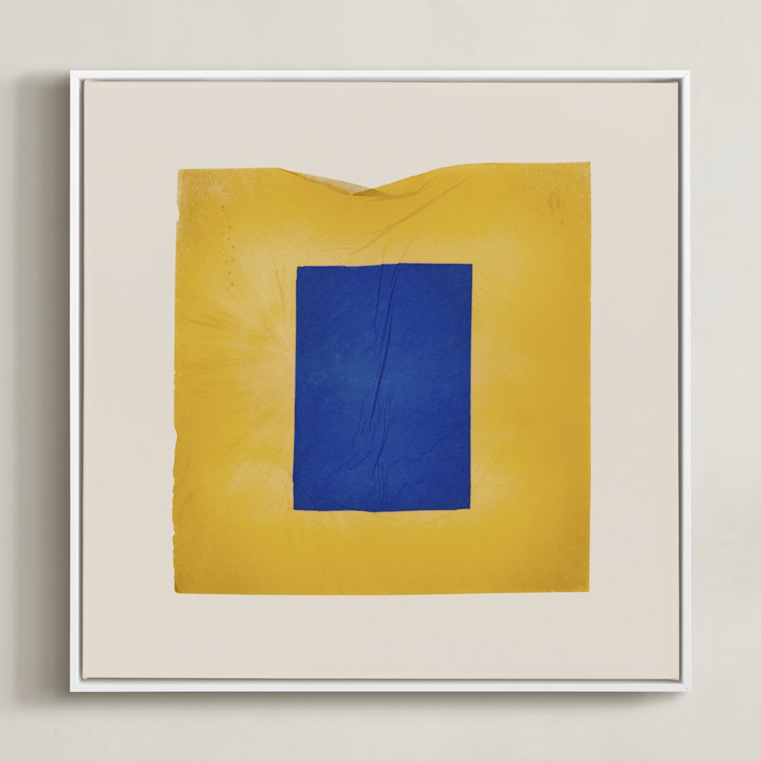 "Taking Shape Bright 2" - Art Print in Rectangle With Me by Kamala Nahas - Framed Canvas