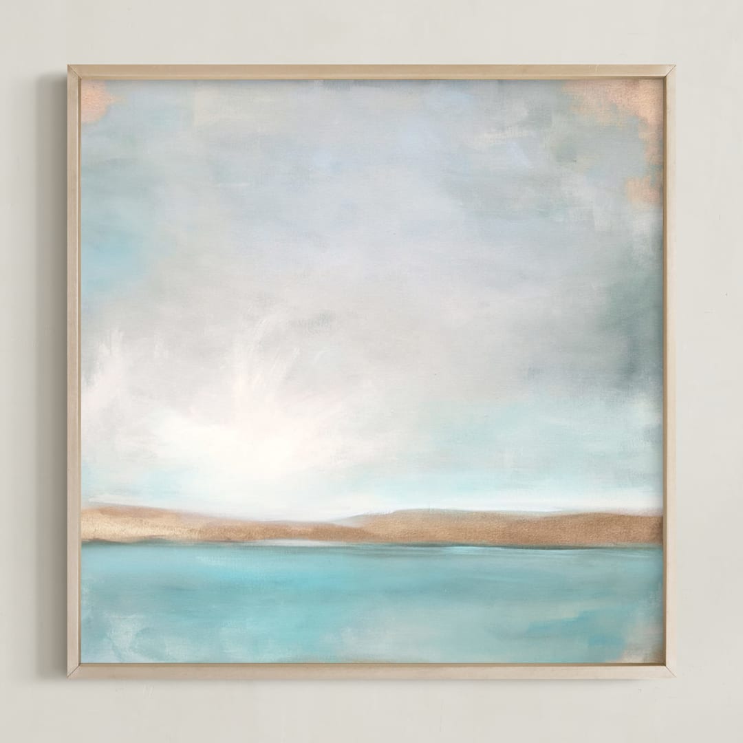"Daydream No. 2" - Art Print in Sand by Julia Contacessi - Framed