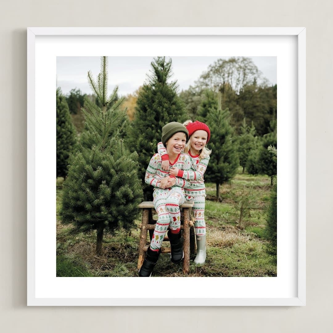 "The Big Picture: Holiday Framed Photo" - Framed Photo in White by Minted - Framed