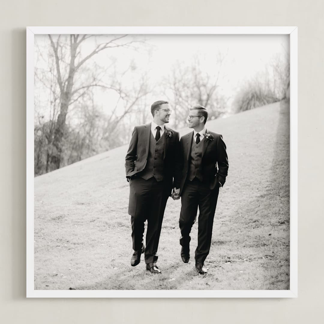 "The Big Picture: Valentine's Framed Photo" - Framed Photo in White by Minted - Framed