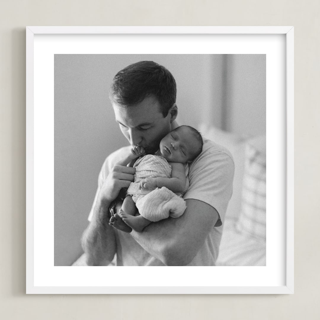 "The Big Picture: Father's Day Framed Photo" - Framed Photo in White by Minted - Framed