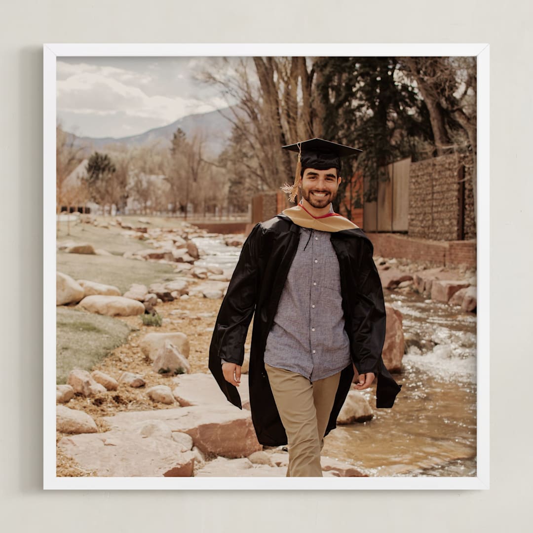 "The Big Picture: Graduation Framed Photo" - Framed Photo in White by Minted - Framed