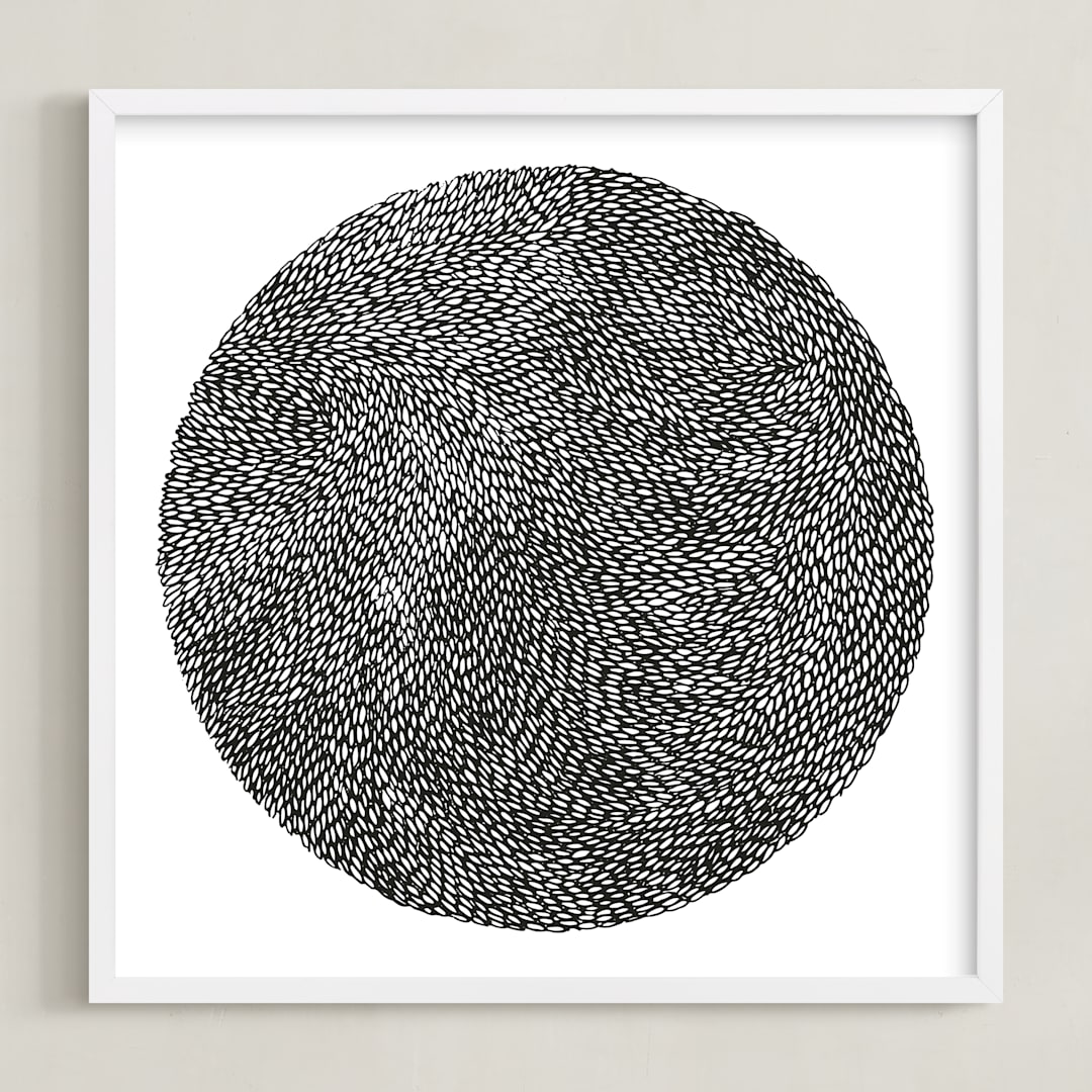 "Rice" - Art Print in Black by Bryn Wears-Fitipaldi - Framed