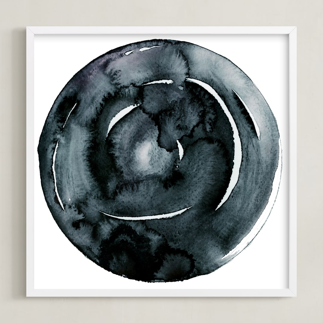 "Black Pearl" - Art Print in Black Pearl by Naomi Ernest - Framed