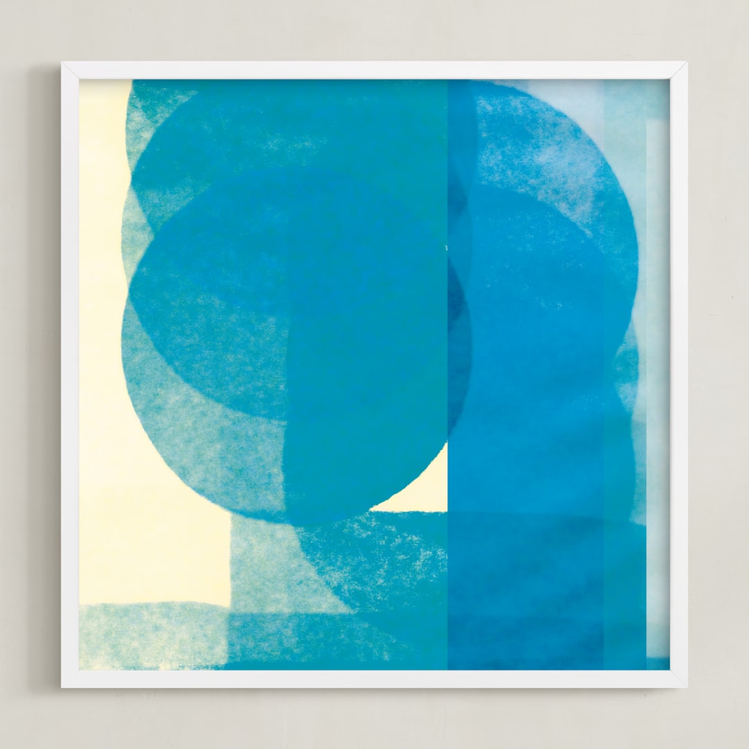 "filtered 2" - Art Print in cobalt by Kate Capone - Framed