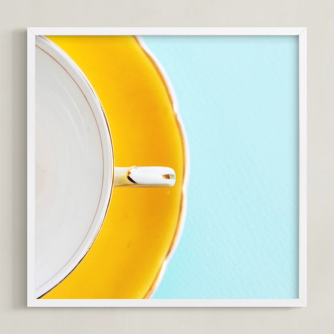 "A Necessary Luxury" - Art Print in Sunshine by Sheila Corcoran - Framed