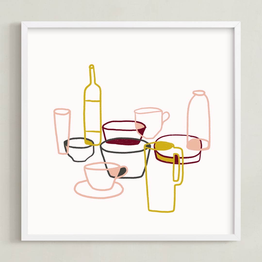 "Life as a Still" - Art Print in Multi by Jaqui Falkenheim - Framed