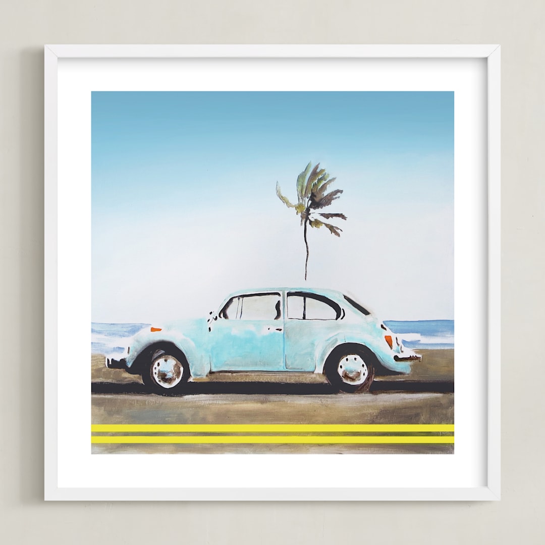 "Turq" - Art Print in Turq by SETH SMITH - Framed