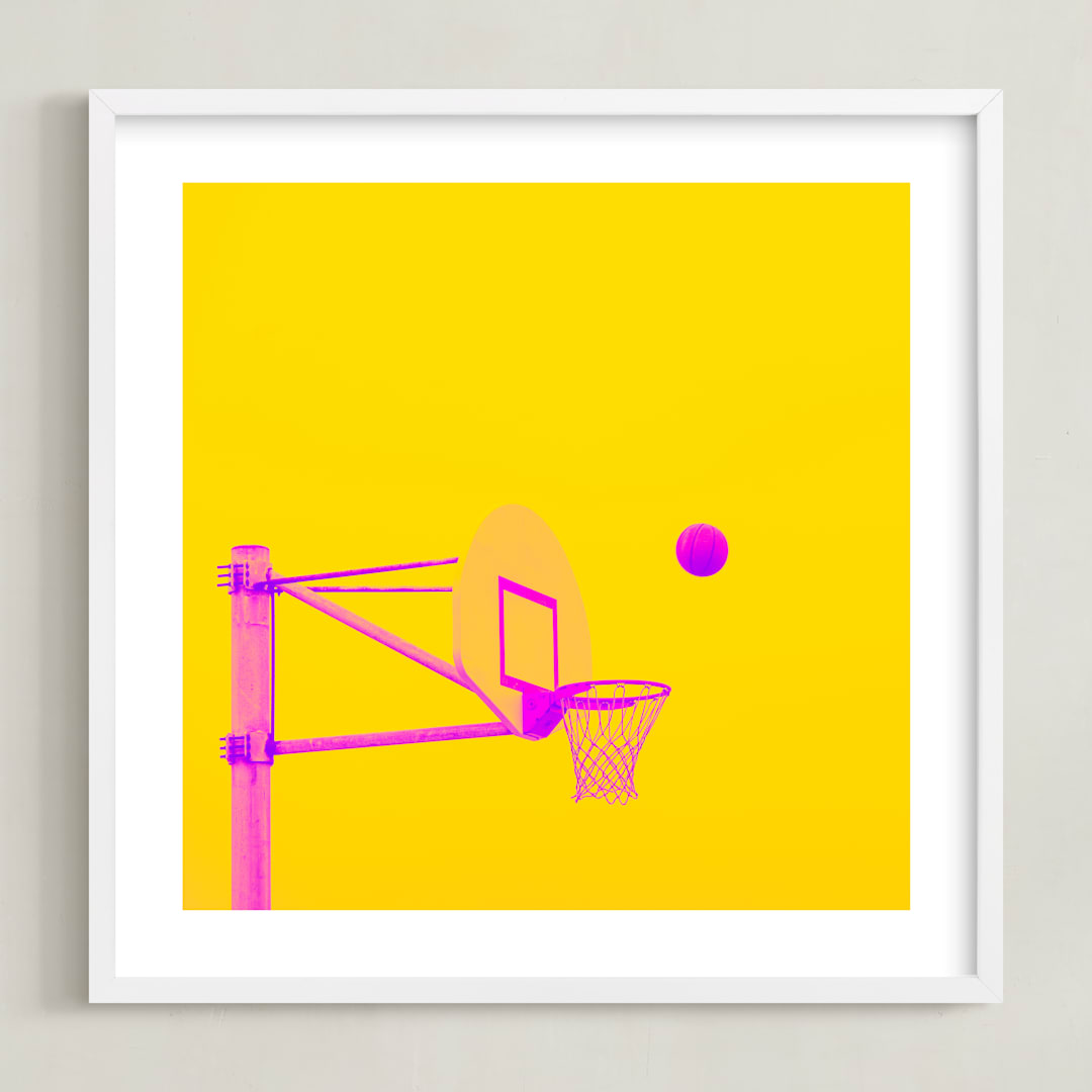 "Court Pop 3" - Art Print in Sugar Rush by Tania Medeiros - Framed
