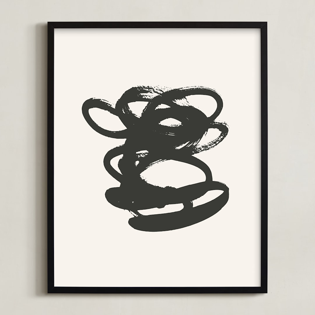 "Morning Meditation no. 2" - Art Print in shadow by Sara Hicks Malone - Framed