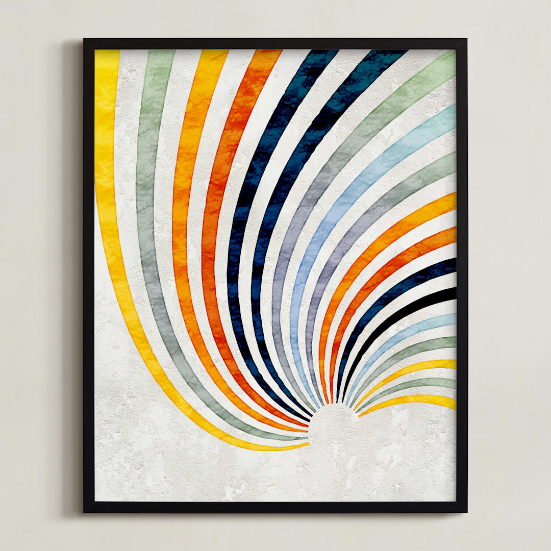 "The Awakening" - Art Print in Rainbow by Alex Isaacs Designs - Framed