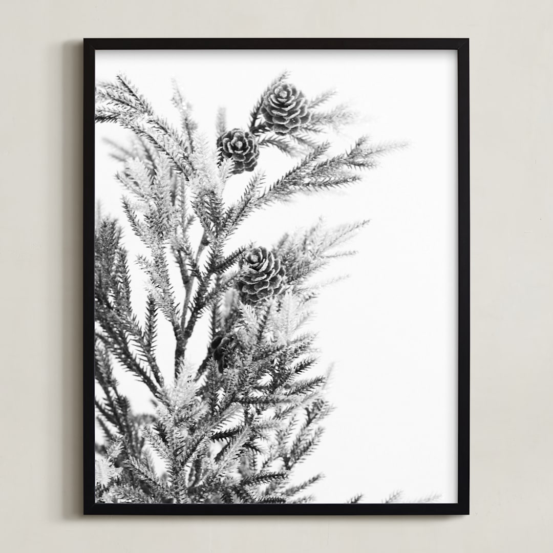 "wild green" - Art Print in ink by Baumbirdy - Framed