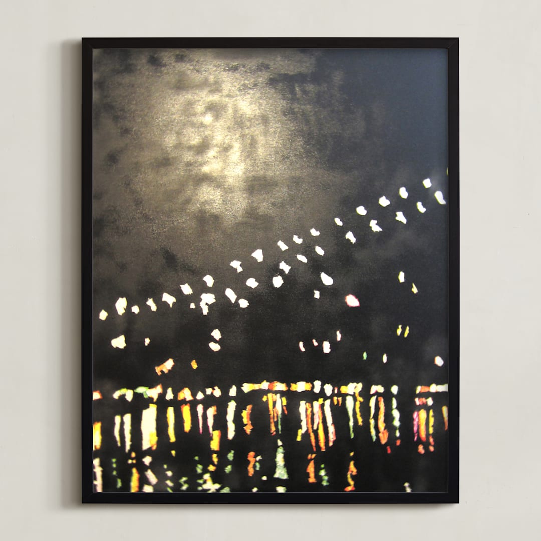"Down Under the Brooklyn Bridge" - Art Print in Warm Hues by JaxRobyn - Framed