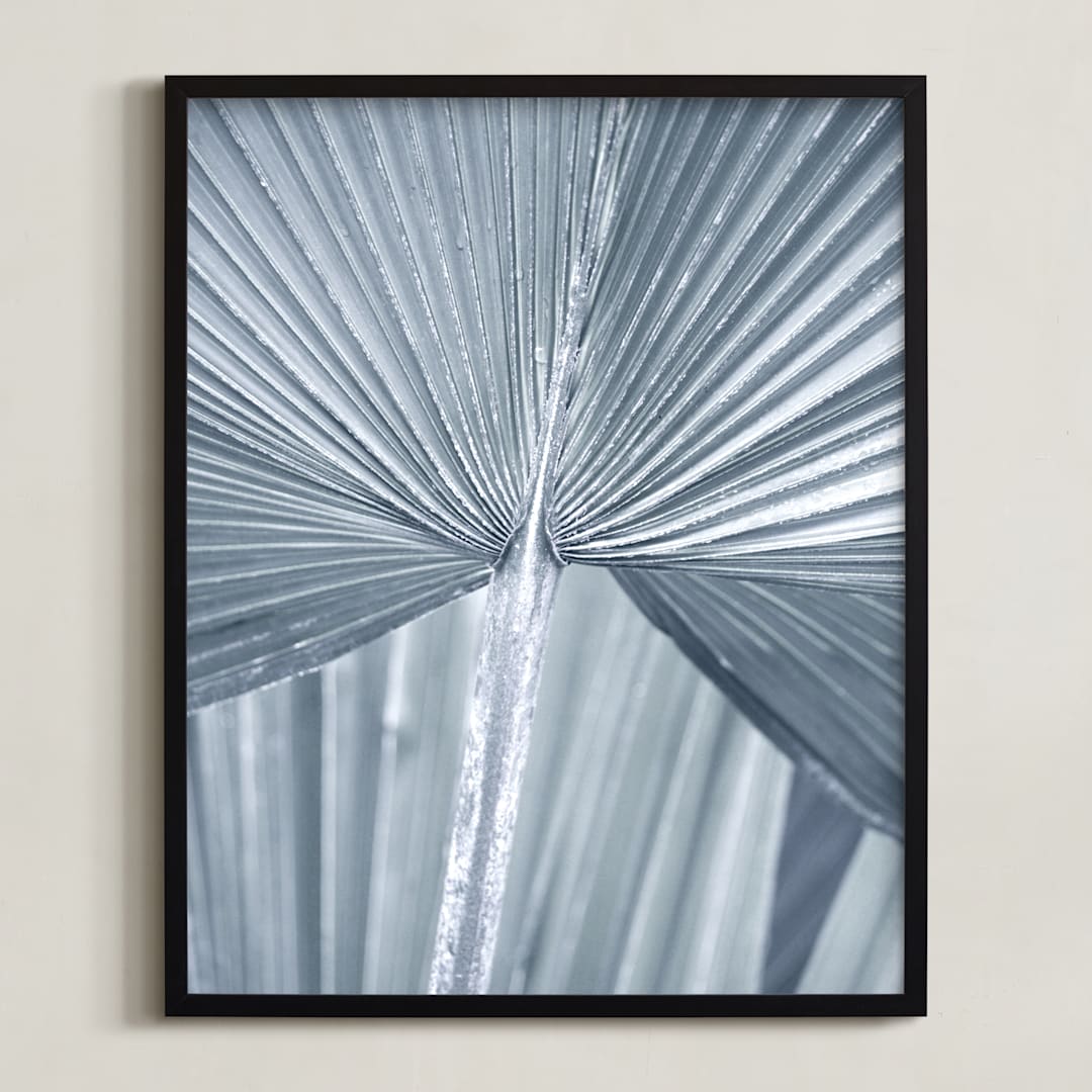 "Botanic 2" - Art Print in Silver by Stellax Creative - Framed