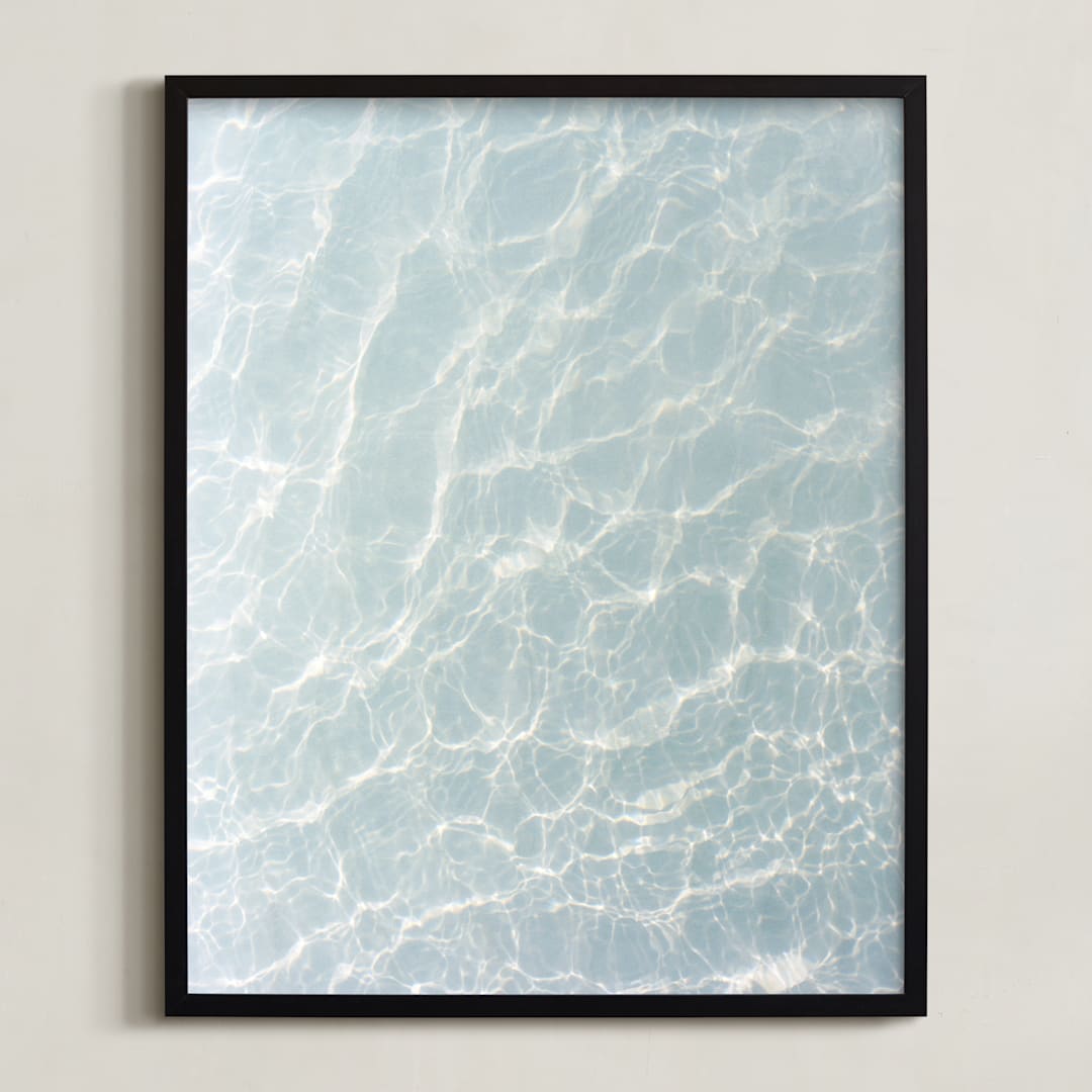 "Wave Patterns" - Art Print in Tide by Tommy Kwak - Framed