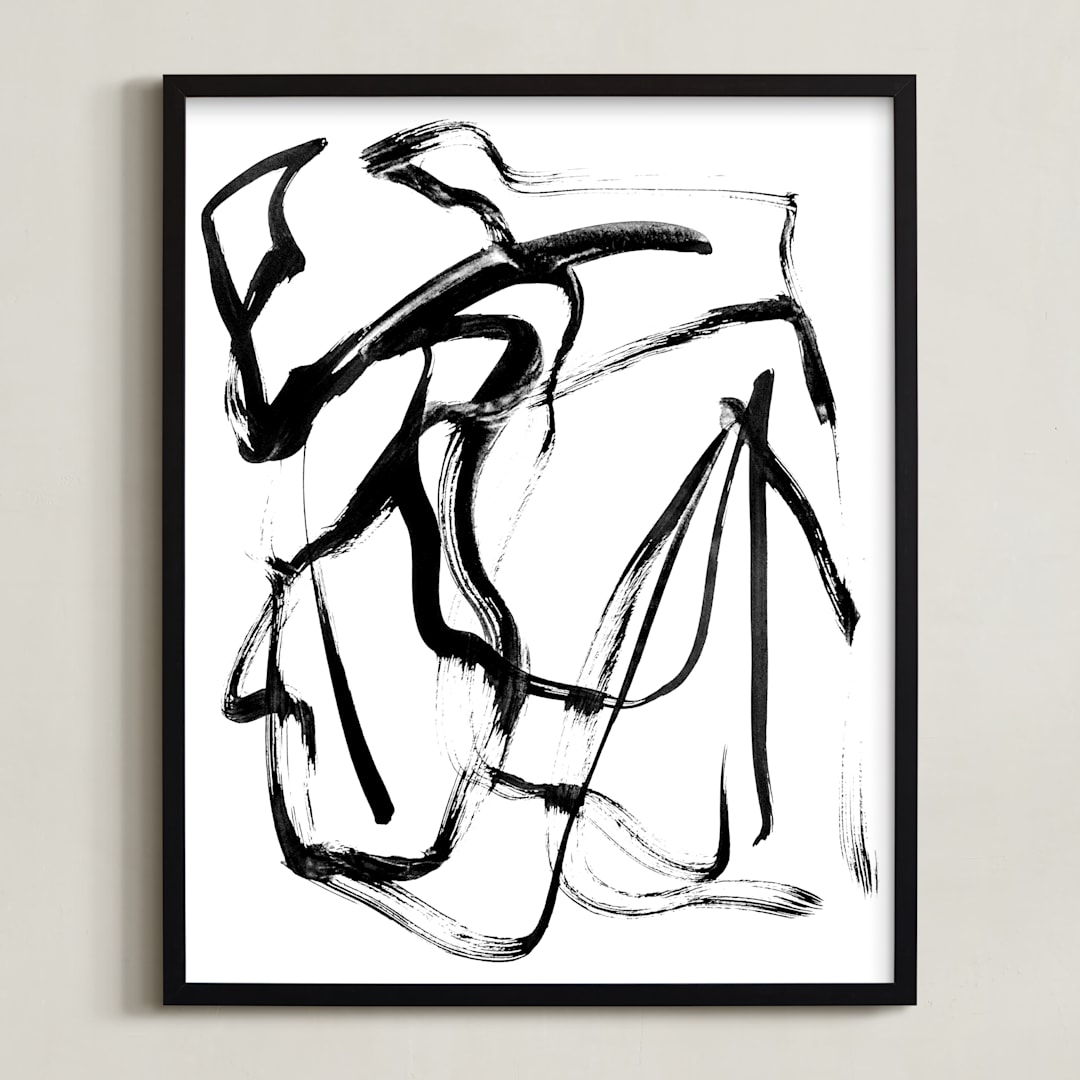 "Arise" - Art Print in Black & White by LaDara McKinnon - Framed