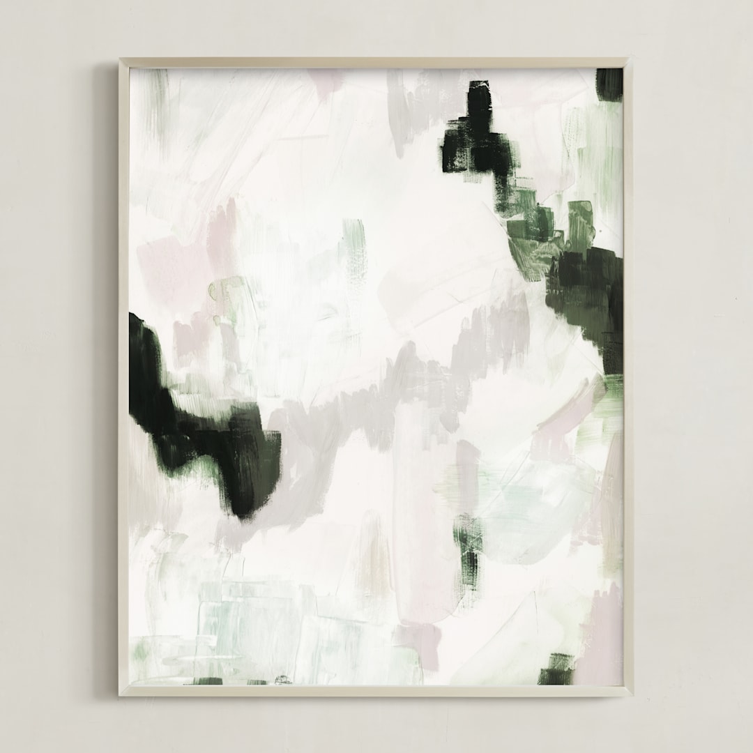 "Greenery Bliss" - Art Print in Forest by Melanie Severin - Framed