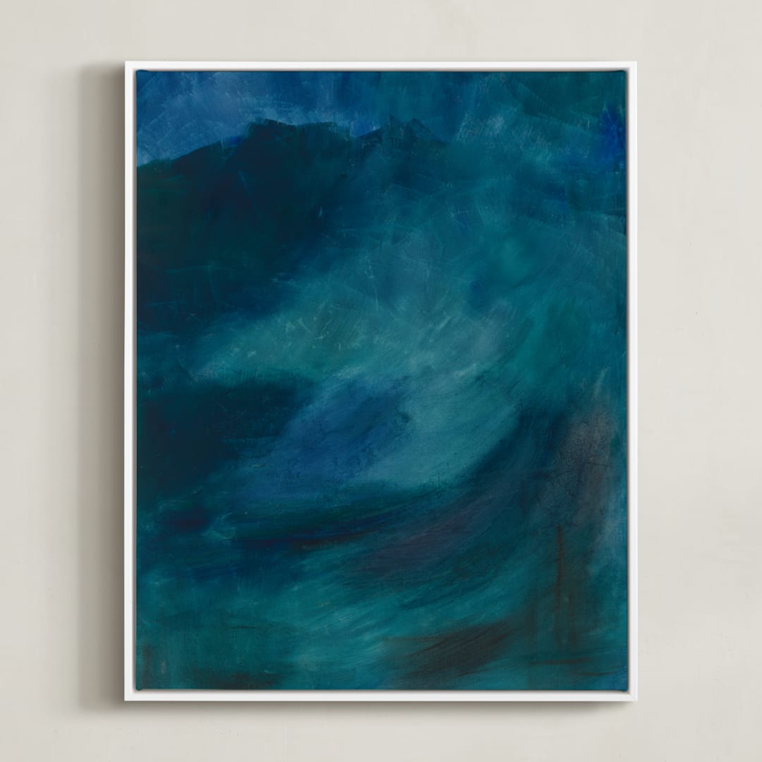 "Transitioning" - Art Print in Lake by Manuela BK - Framed Canvas