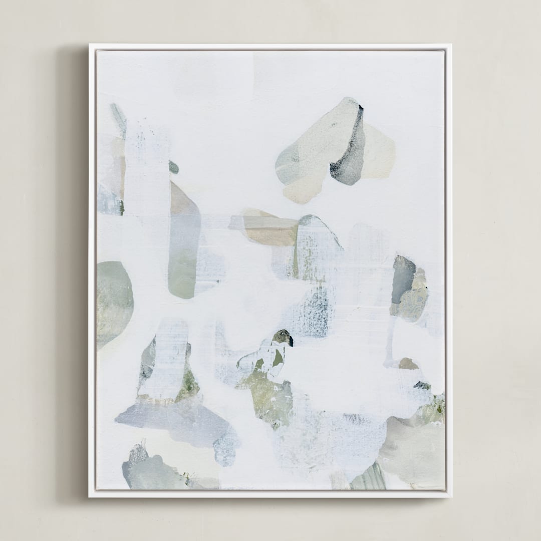 "Fragment" - Art Print in Moss by Ashleigh Ninos - Framed Canvas