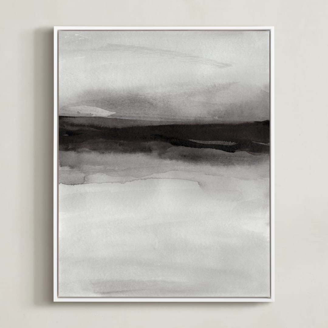 "holy disruption" - Art Print in black and white by Heidi Jantz - Framed Canvas