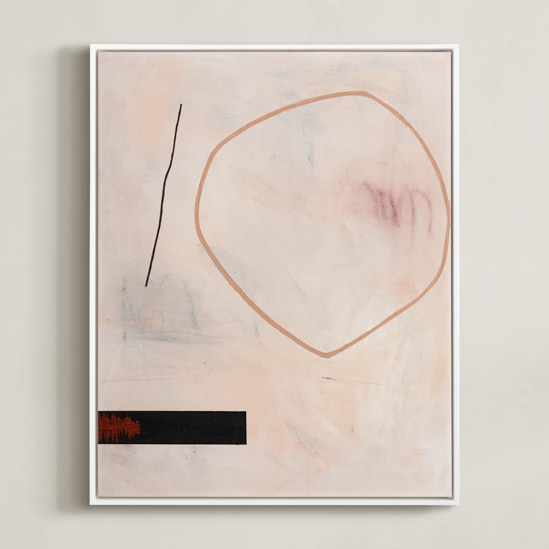 "When All Is Said & Done 2" - Art Print in Sandpaper by Keren Toledano - Framed Canvas