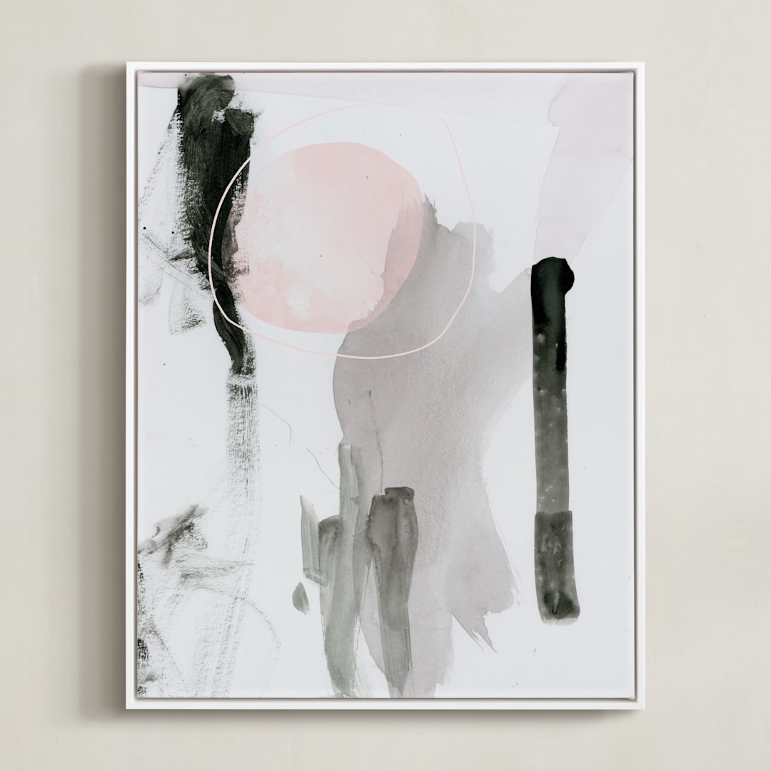 "Son" - Art Print in Noir by Lori Wemple - Framed Canvas