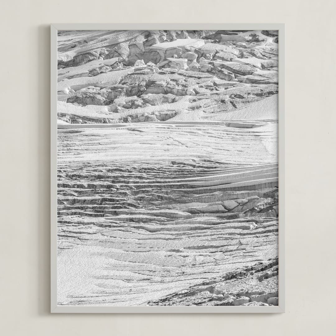 "Baker Glacier #1" - Art Print in glacier grey by Daniel Fox - Framed