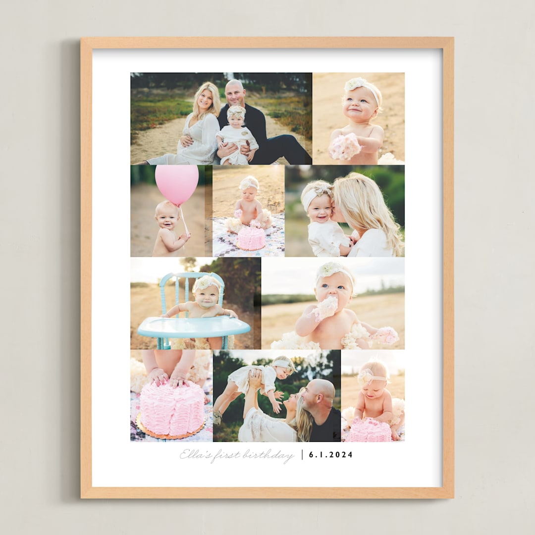 "Ten Photo: Portrait Framed Photo" - Framed Photo in Pearl by Snow and Ivy - Framed