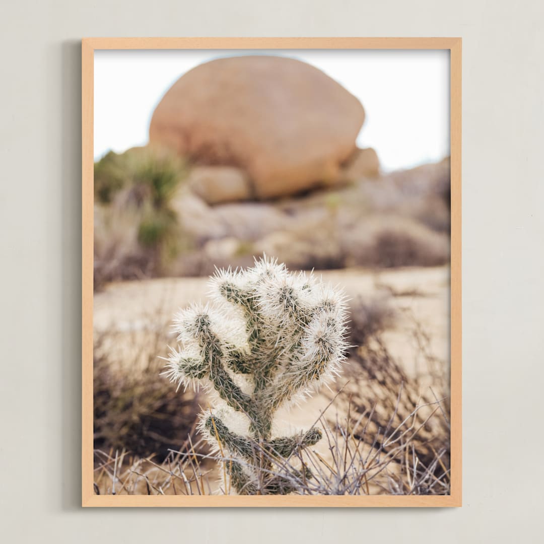 "The Runaway" - Art Print in Desert Orange by Briana Grace - Framed
