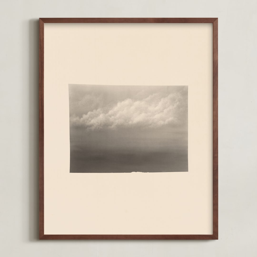 "Pilvi I" - Art Print in Vintage Grey by jinseikou - Framed