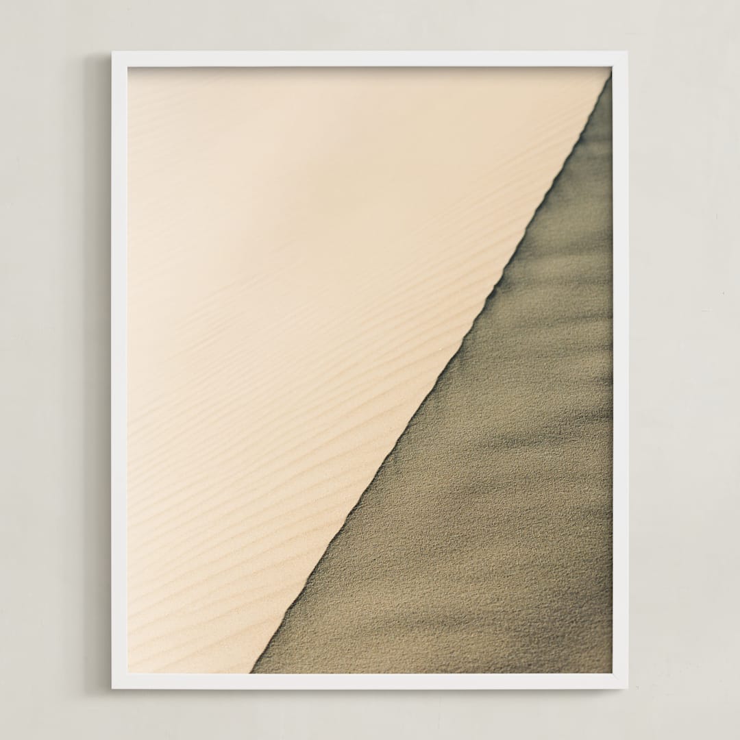"Sahara Desert" - Art Print in Original Color by Therese d - Framed