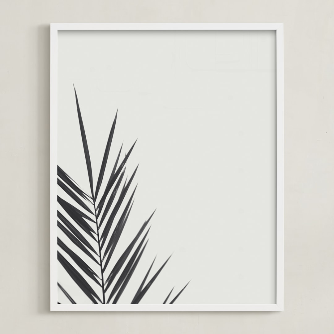 "One" - Art Print in Charcoal by Stacy Cooke - Framed