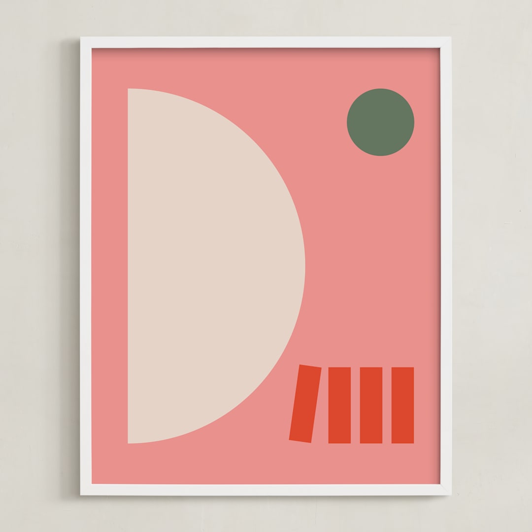 "Giulietta" - Art Print in Olive by Alex Roda - Framed