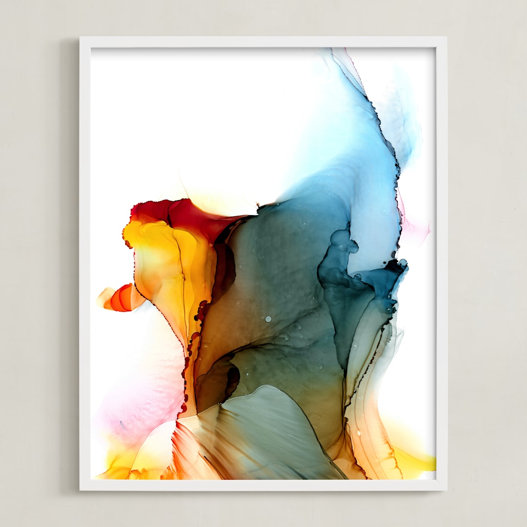 "Burnt #2" - Art Print in creamy white by shanna.barber - Framed