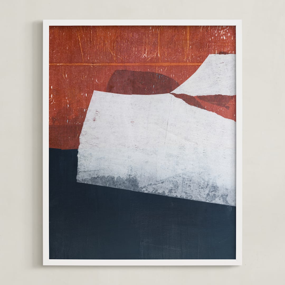 "This Old Dream" - Art Print in Terra Cotta by Jennifer Daily - Framed